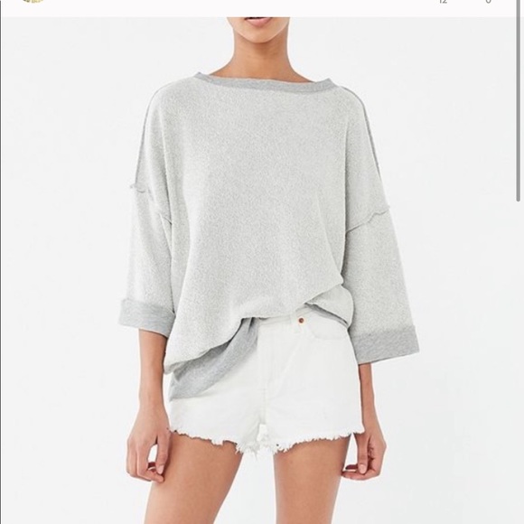Urban Outfitters Tops - UO Steffie Inside Out Oversized Sweatshirt Sz S